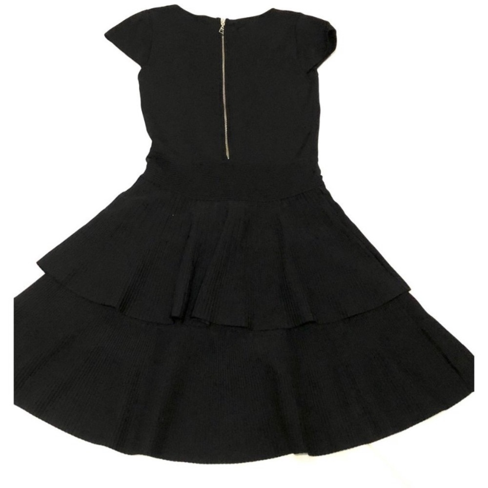 NWOT BLACK MILLY DRESS WITH RUFFLES! - Picture 2 of 3